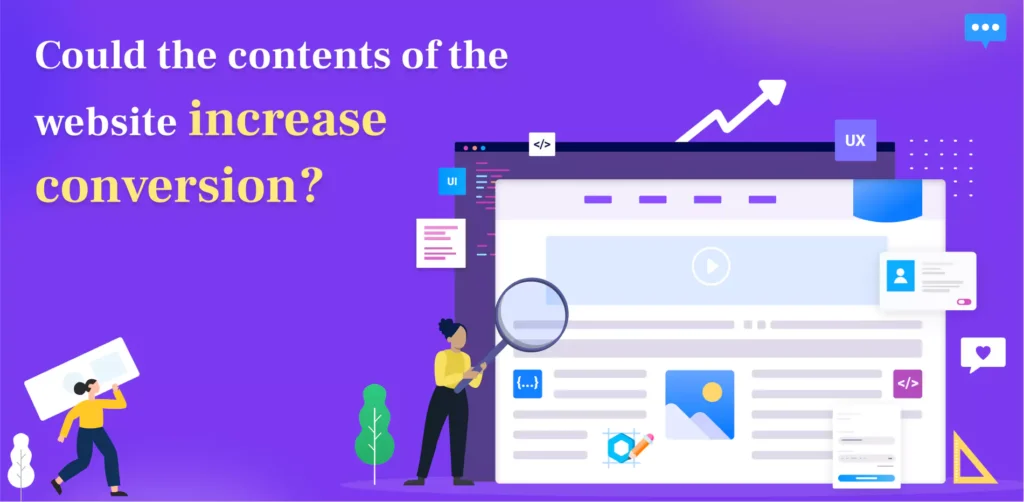 Could the Contents of a Website Increase Conversion?