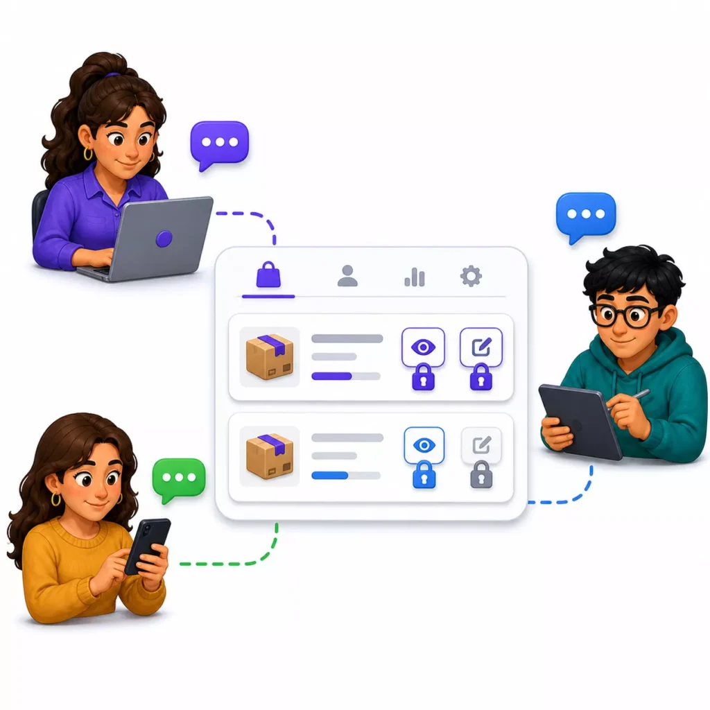Order-Level Communication and Role-Based Access